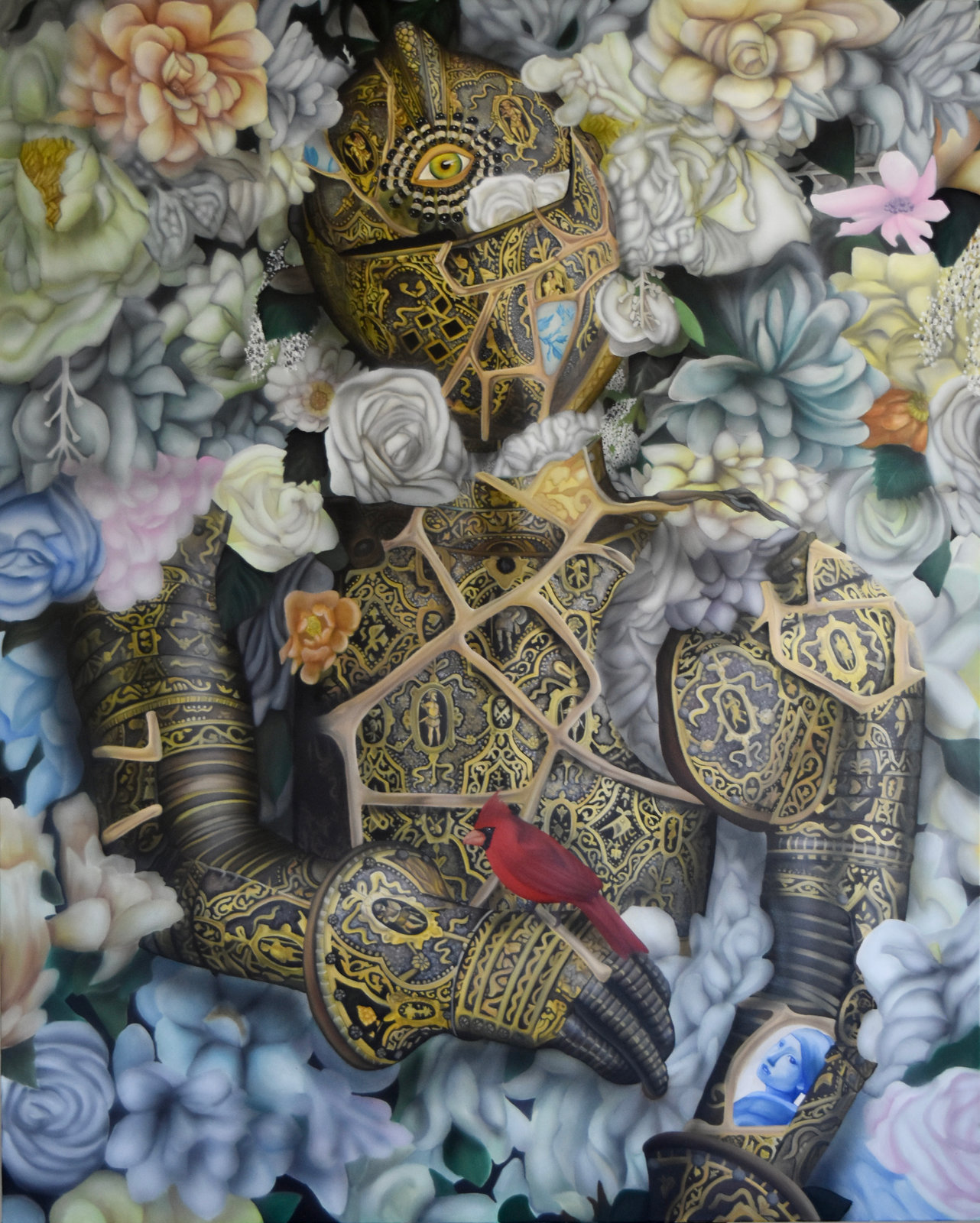 Triumphant (2023), oil and acrylic on canvas by Joshua Evans