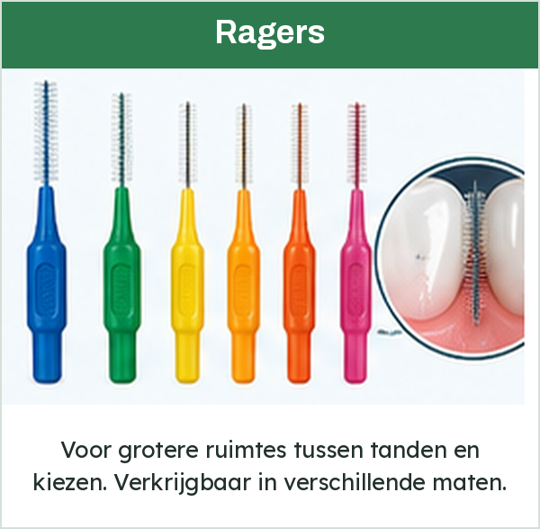 Ragers in verschillende maten