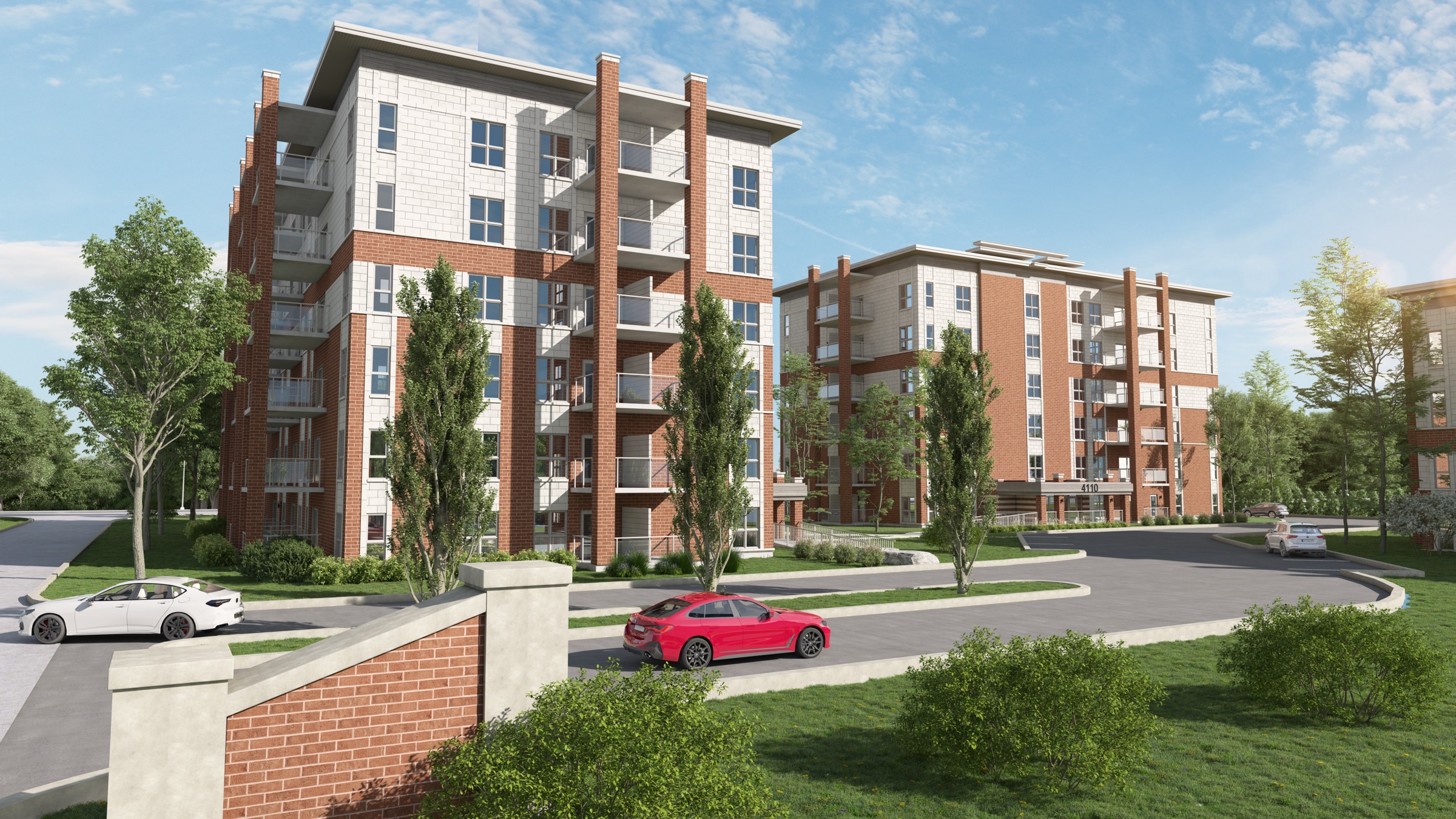 Rendu extérieur du Complexe Champagne à Laval