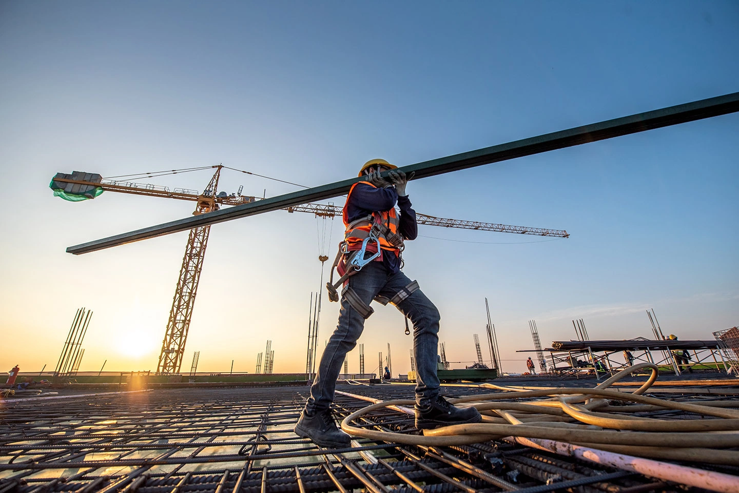 Arbeiten auf der Baustelle