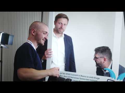 Foto Area auf dem Summit — Erinnerungsfotos vom Konferenzabend