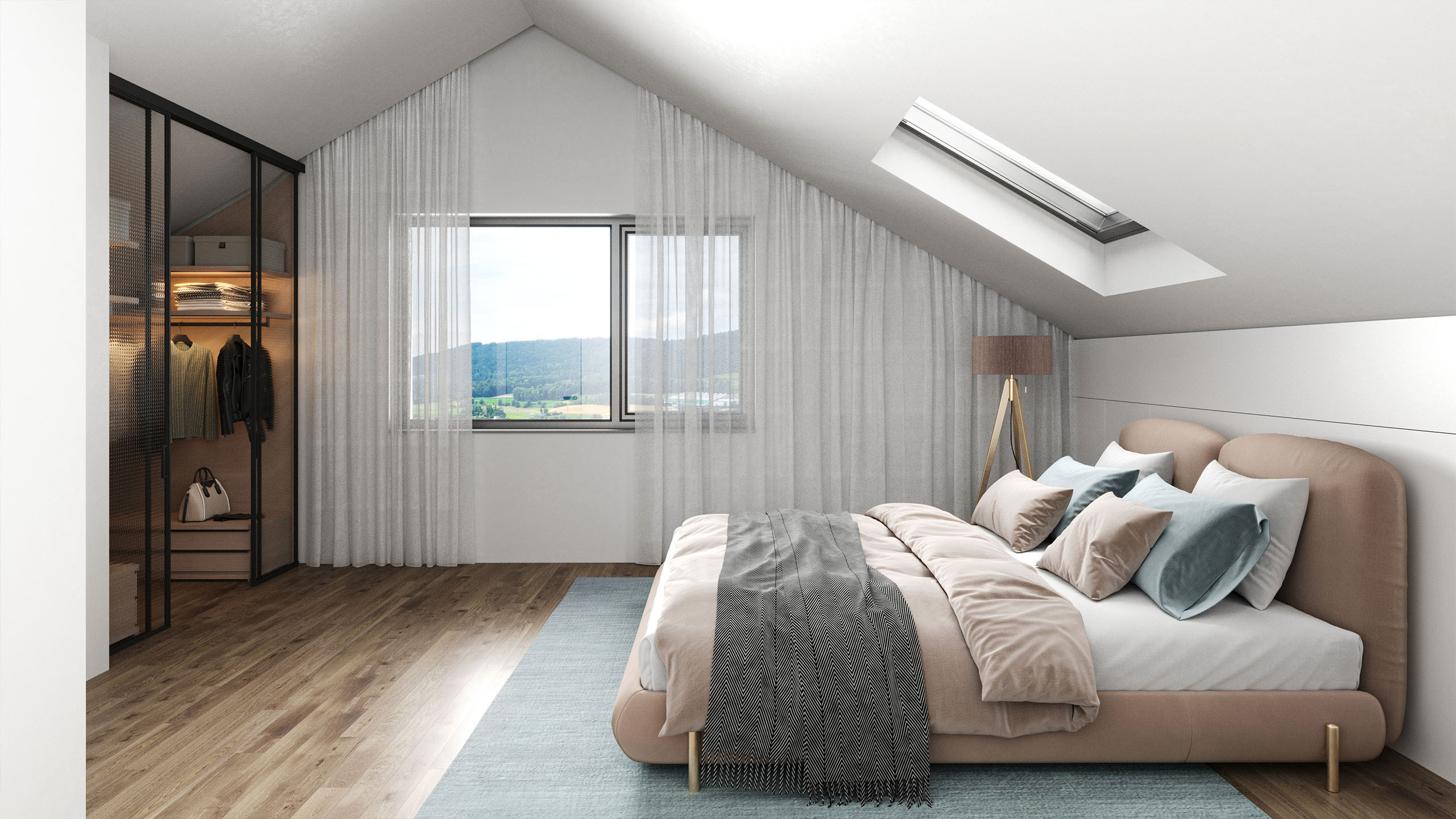 Schlafzimmer (Visualisierung)