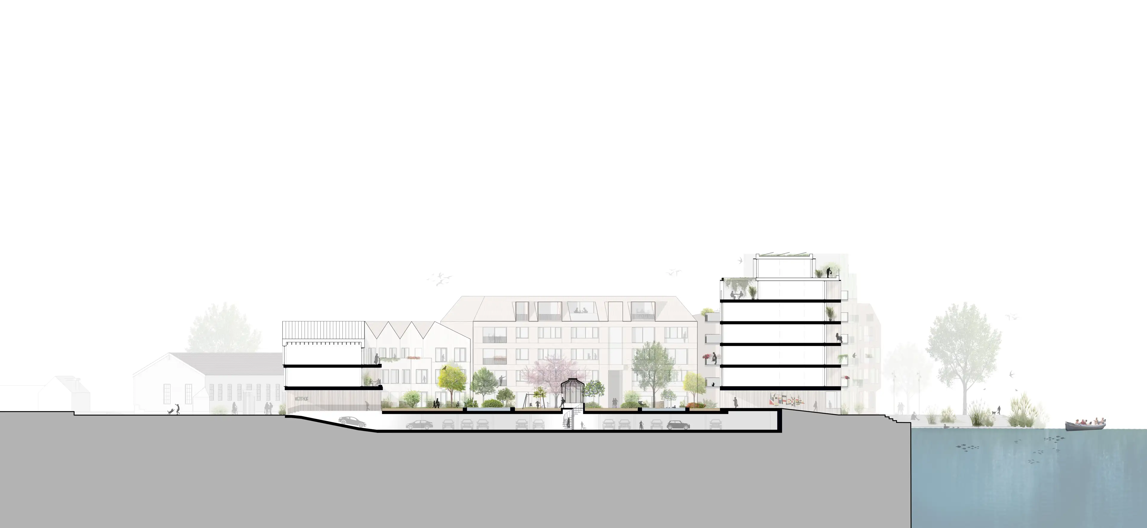 Seriematige woningbouw industrieel wonen aan de werf Jasper Smits Architecten Zecc architecten Langen van den Berg