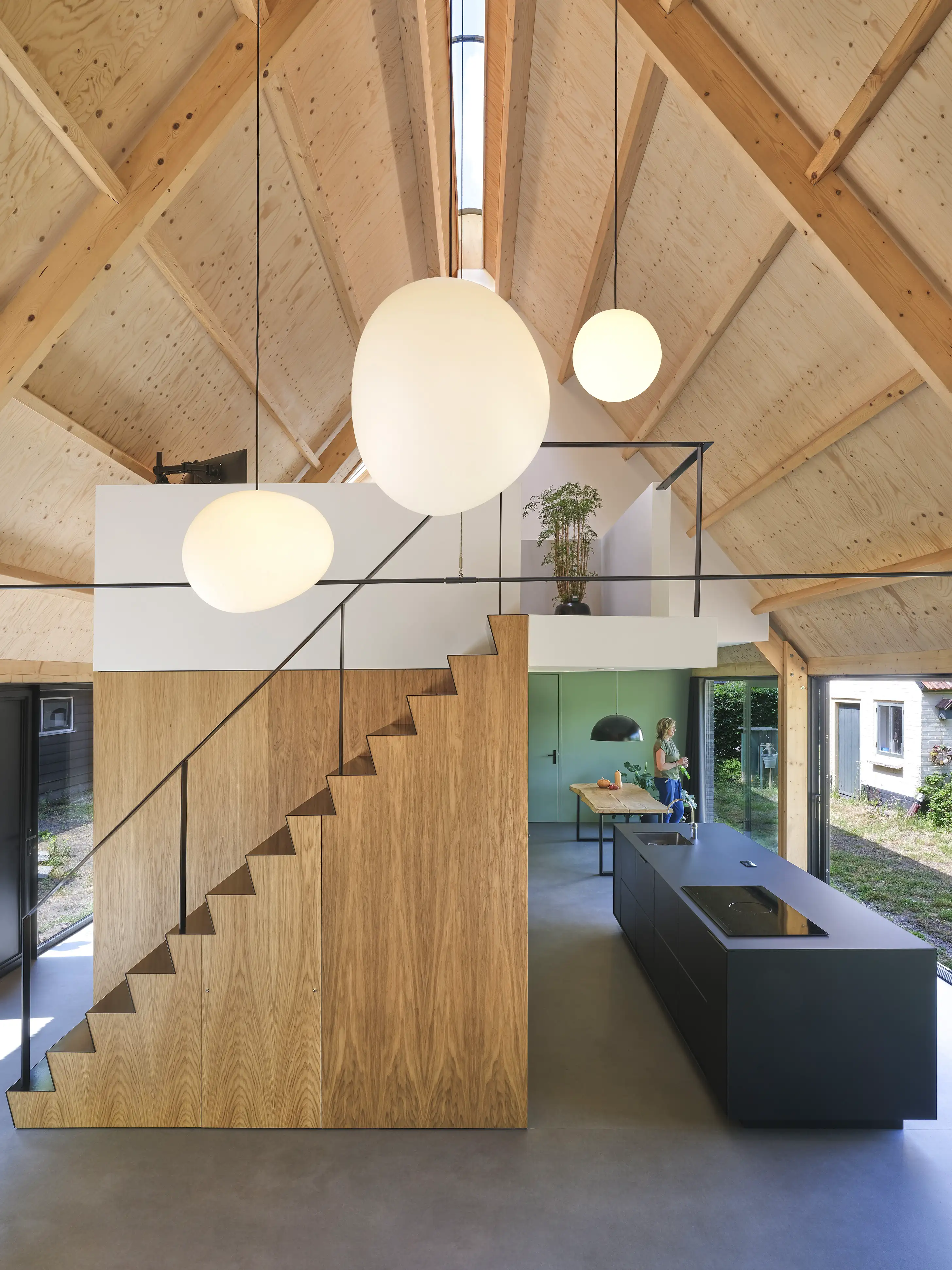 Zelfbouw particulier duurzaam woonhuis Boerderij woning architectuur gebouwd in hout modern houtbouw architect Jasper Smits Architecten