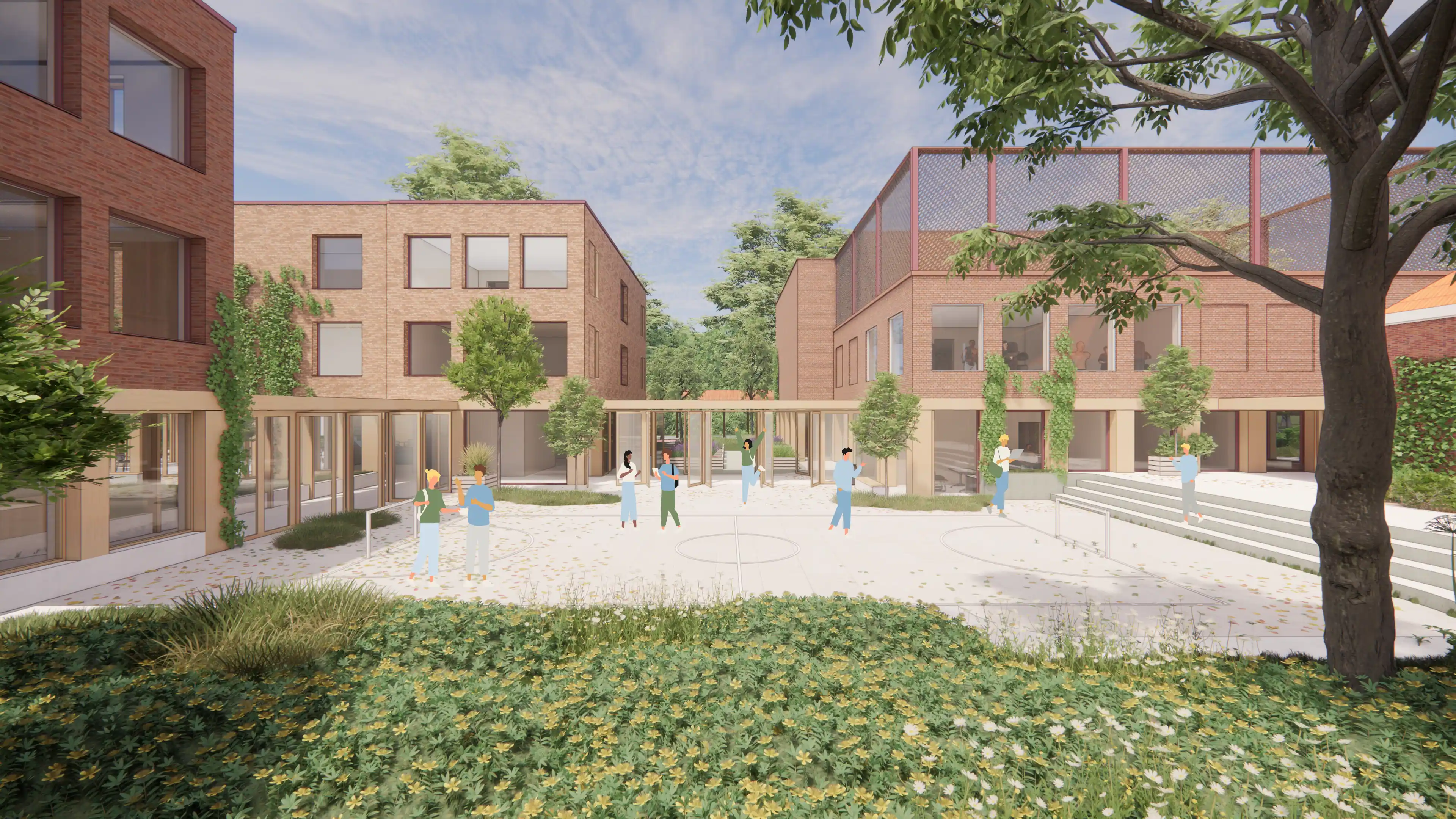 Mevrouw Meijer Ontwerp Architect School VSO Leo Kanner in Oegstgeest door Jasper Smits Architecten