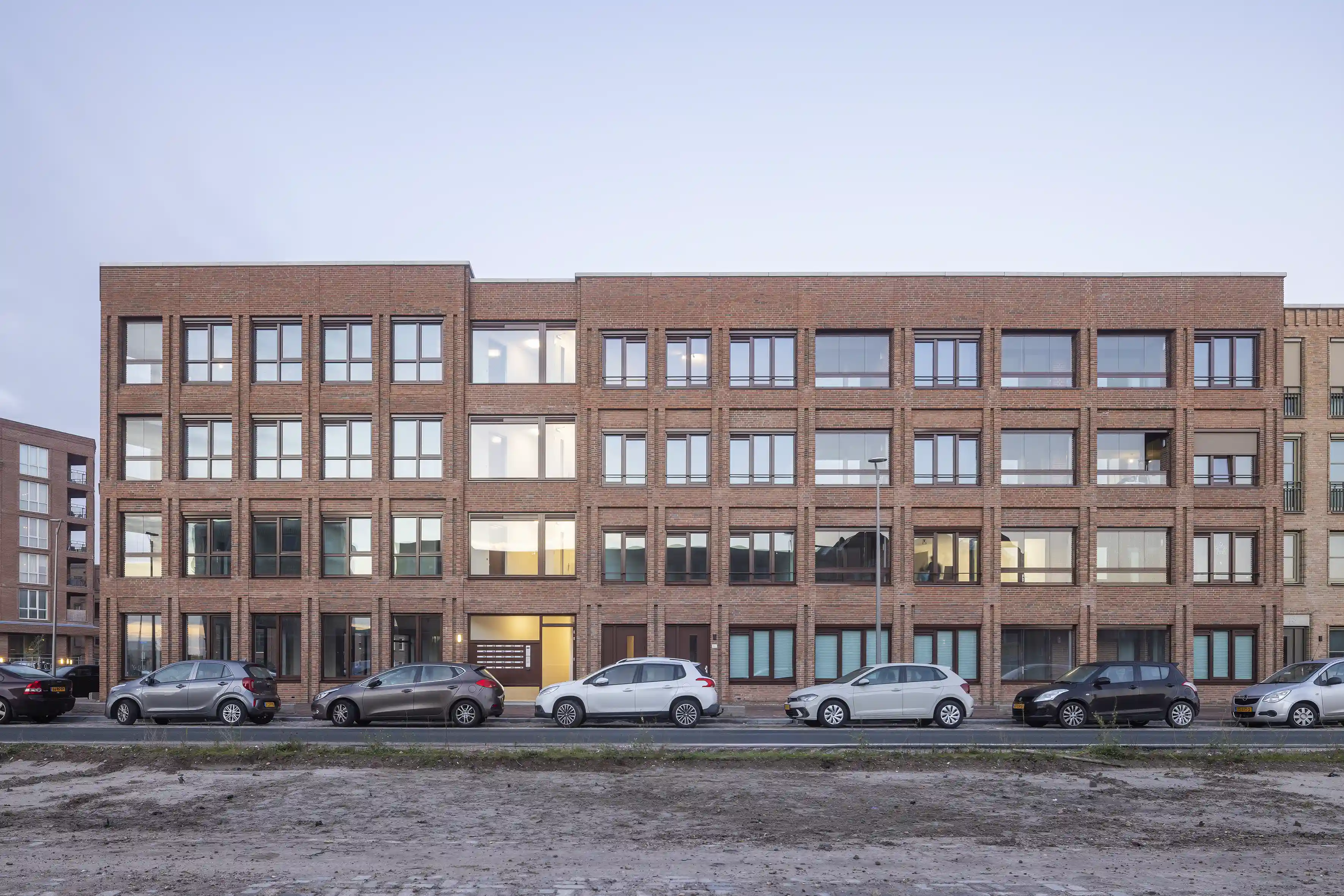 Jasper Smits Architecten ontwerp Sociale huurwoningen de alliantie ontwikkeling Almere New Brooklyn plan West 8