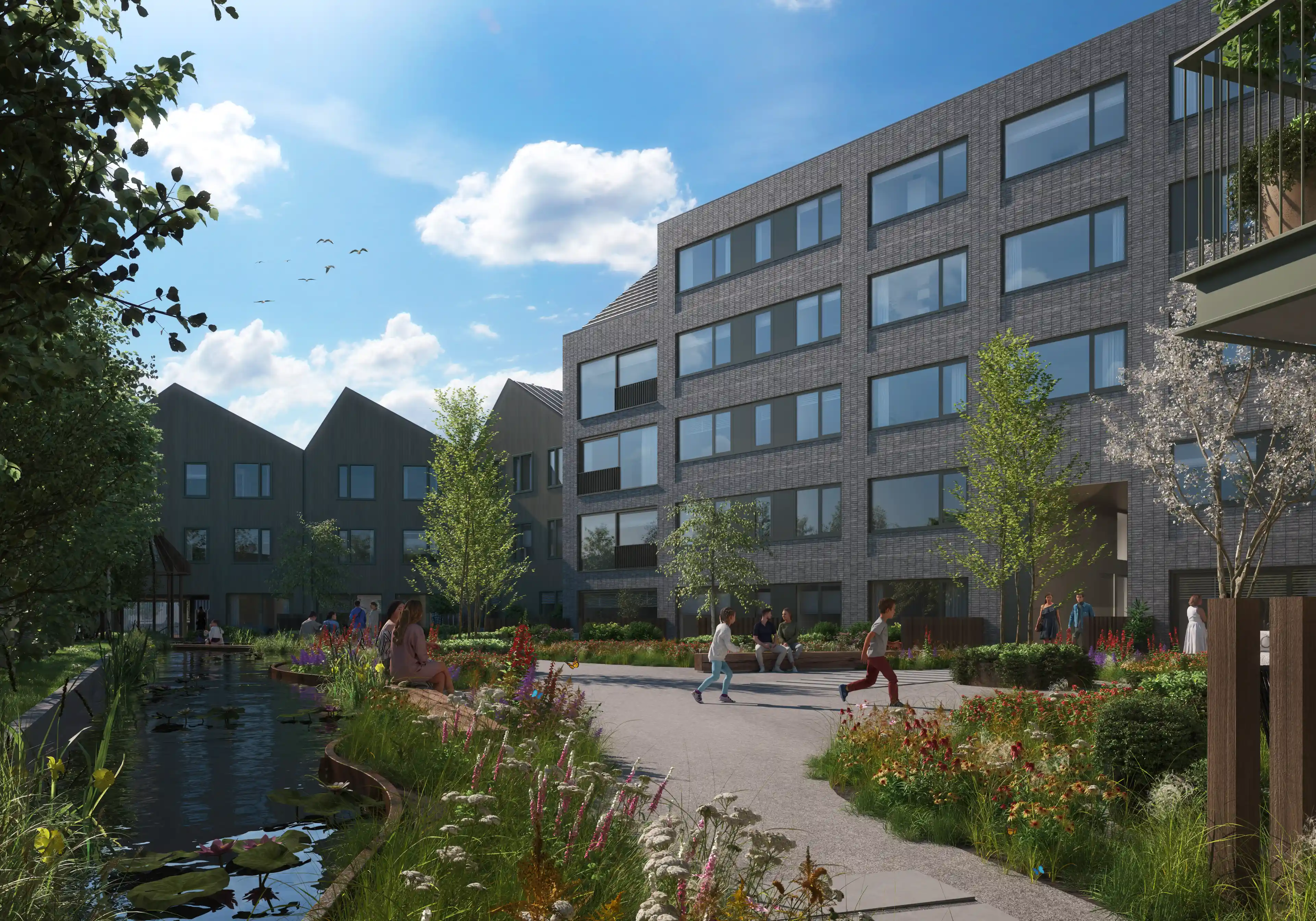 Seriematige woningbouw industrieel wonen aan de werf Jasper Smits Architecten Zecc architecten Langen van den Berg
