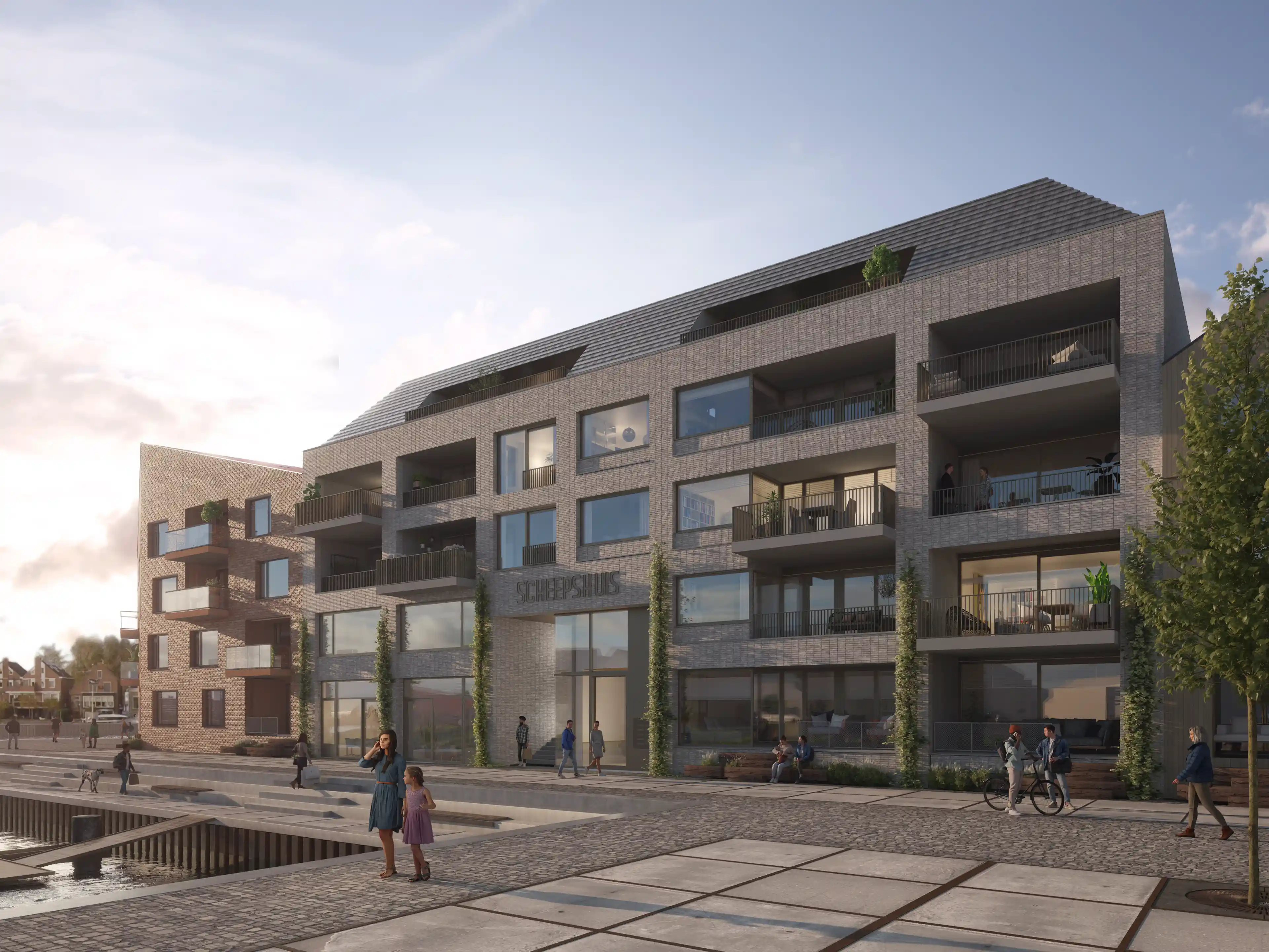 Seriematige woningbouw industrieel wonen aan de werf Jasper Smits Architecten Zecc architecten Langen van den Berg