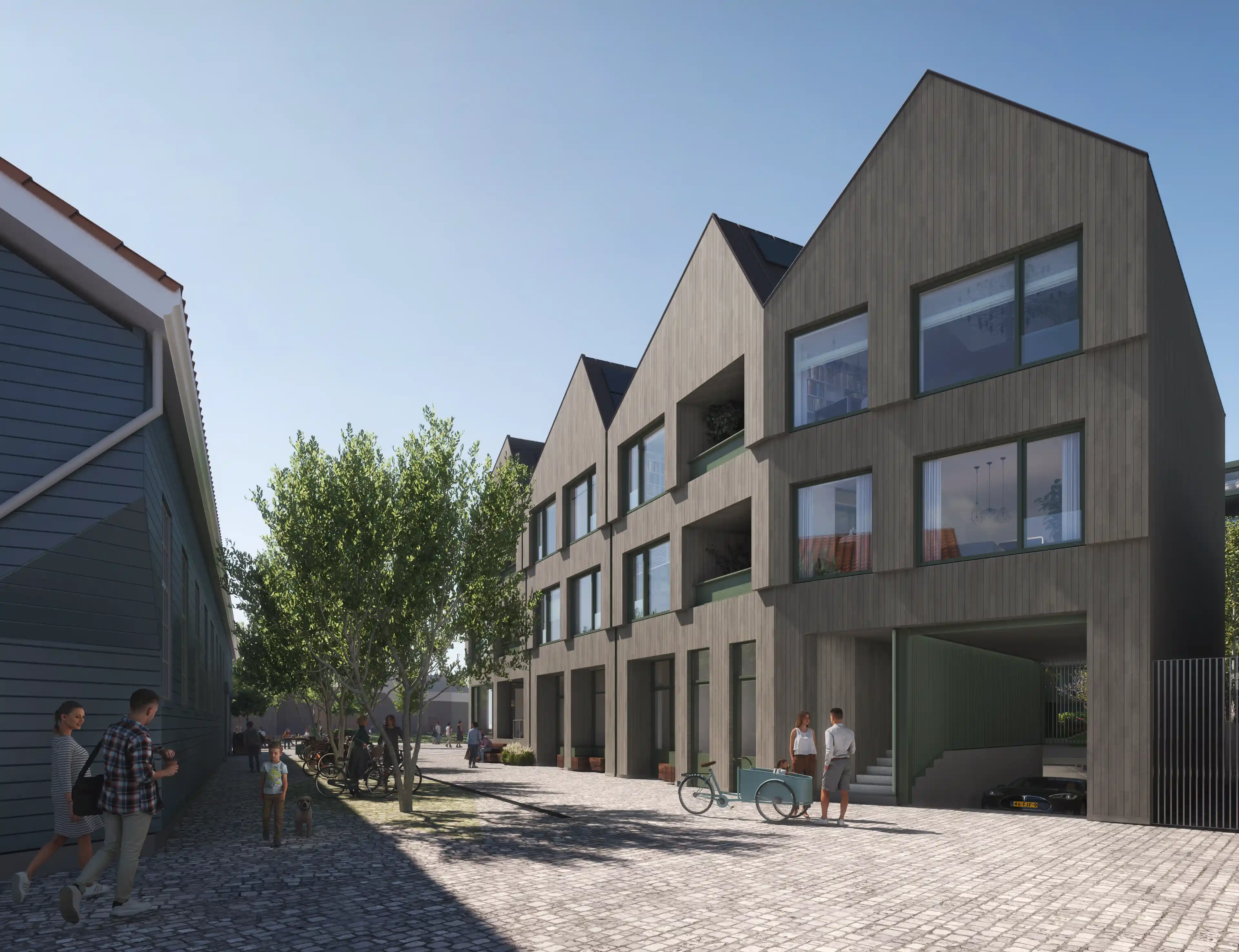 Seriematige woningbouw industrieel wonen aan de werf Jasper Smits Architecten Zecc architecten Langen van den Berg