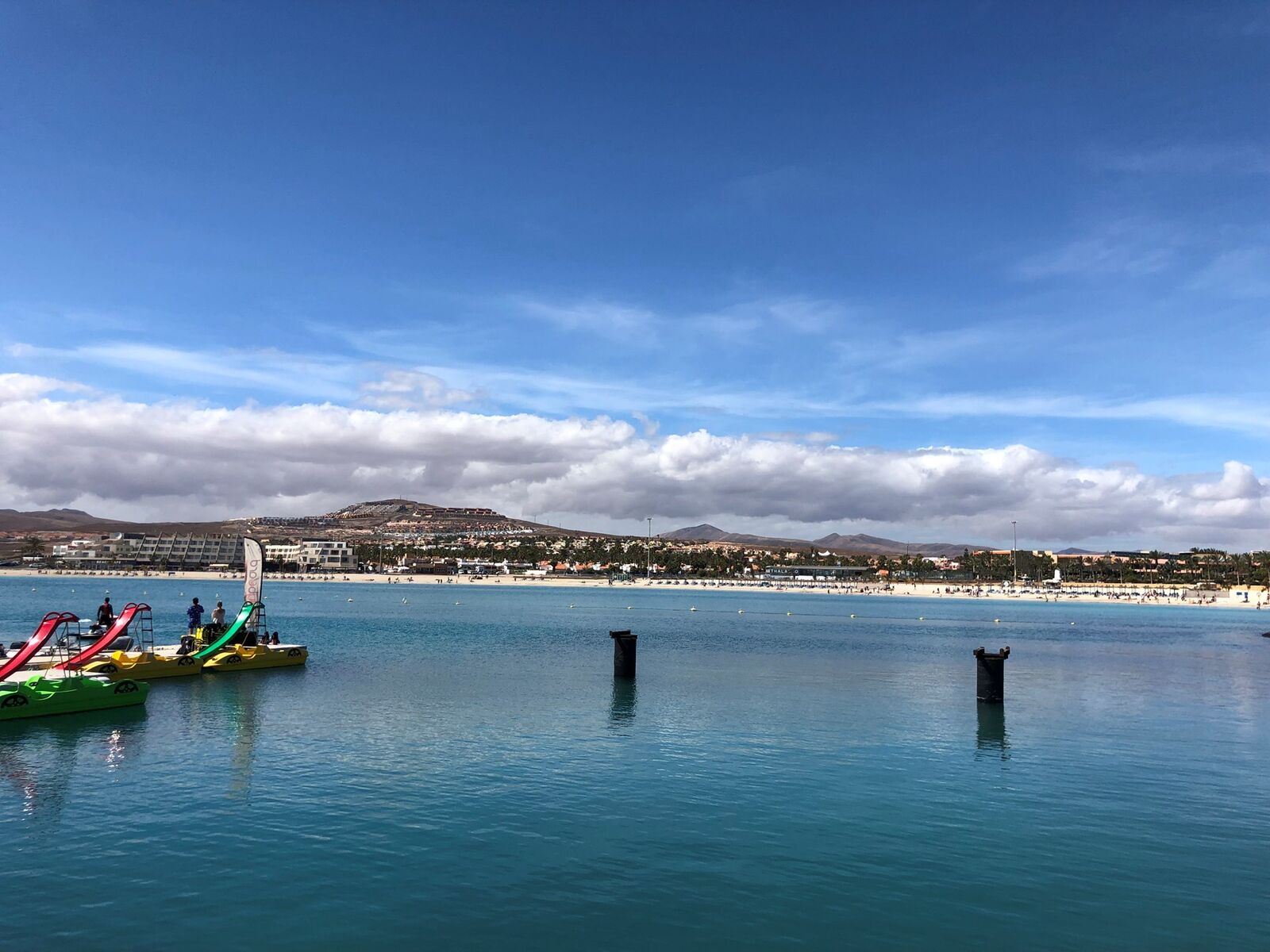 The harbour lagoon at Caleta de Fuste