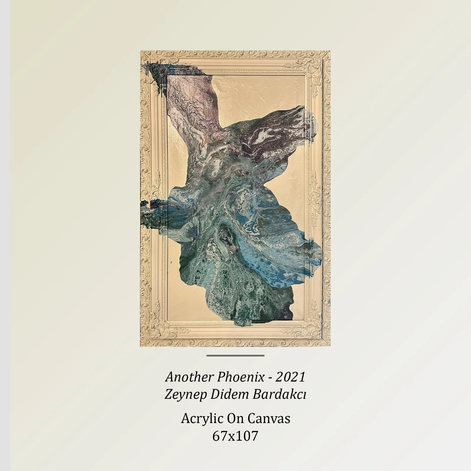 Another Phoenix, 2021 — tuval üzerine akrilik, 67×107 cm — Tablo Koleksiyonu, Zeynep Didem Bardakcı