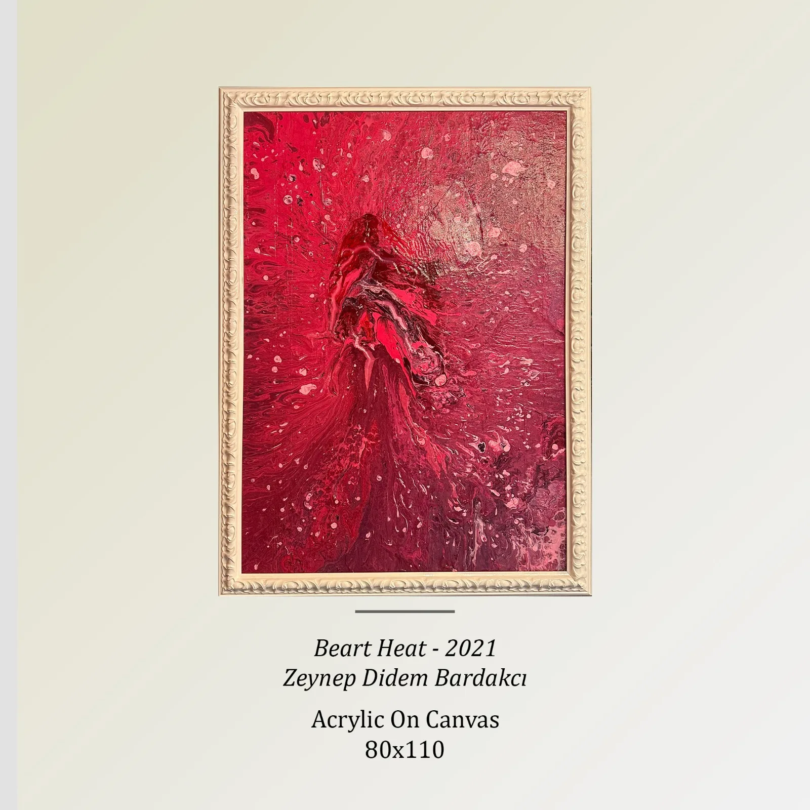 Beart Heat, 2021 — tuval üzerine akrilik, 80×110 cm — Tablo Koleksiyonu, Zeynep Didem Bardakcı