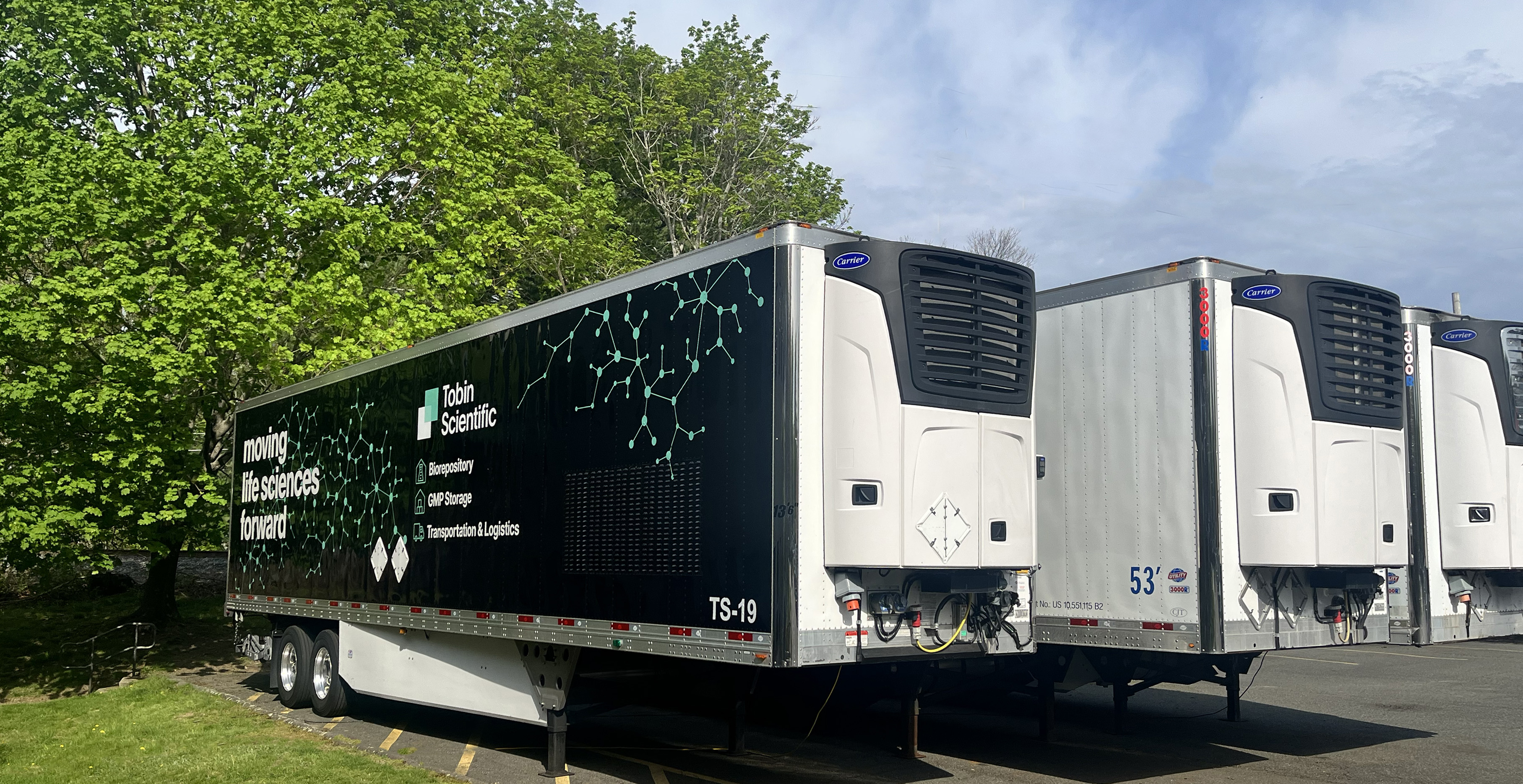 Tobin Scientific temperature-controlled transport trailers