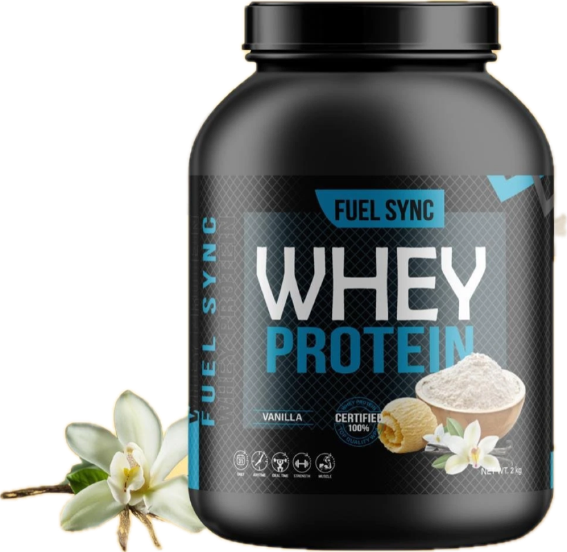 Fuel Sync whey protein, vanilla