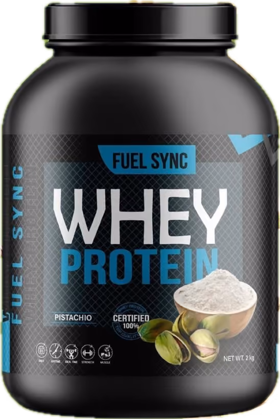 Fuel Sync whey protein, pistachio