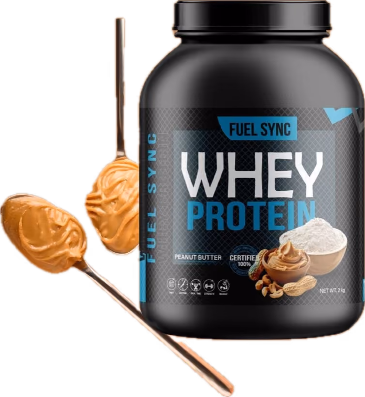 Fuel Sync whey protein, peanut butter