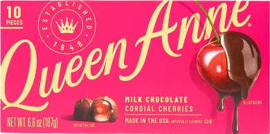 Queen Anne Milk Chocolate Cordial Cherries.