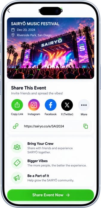 Share and promote screen