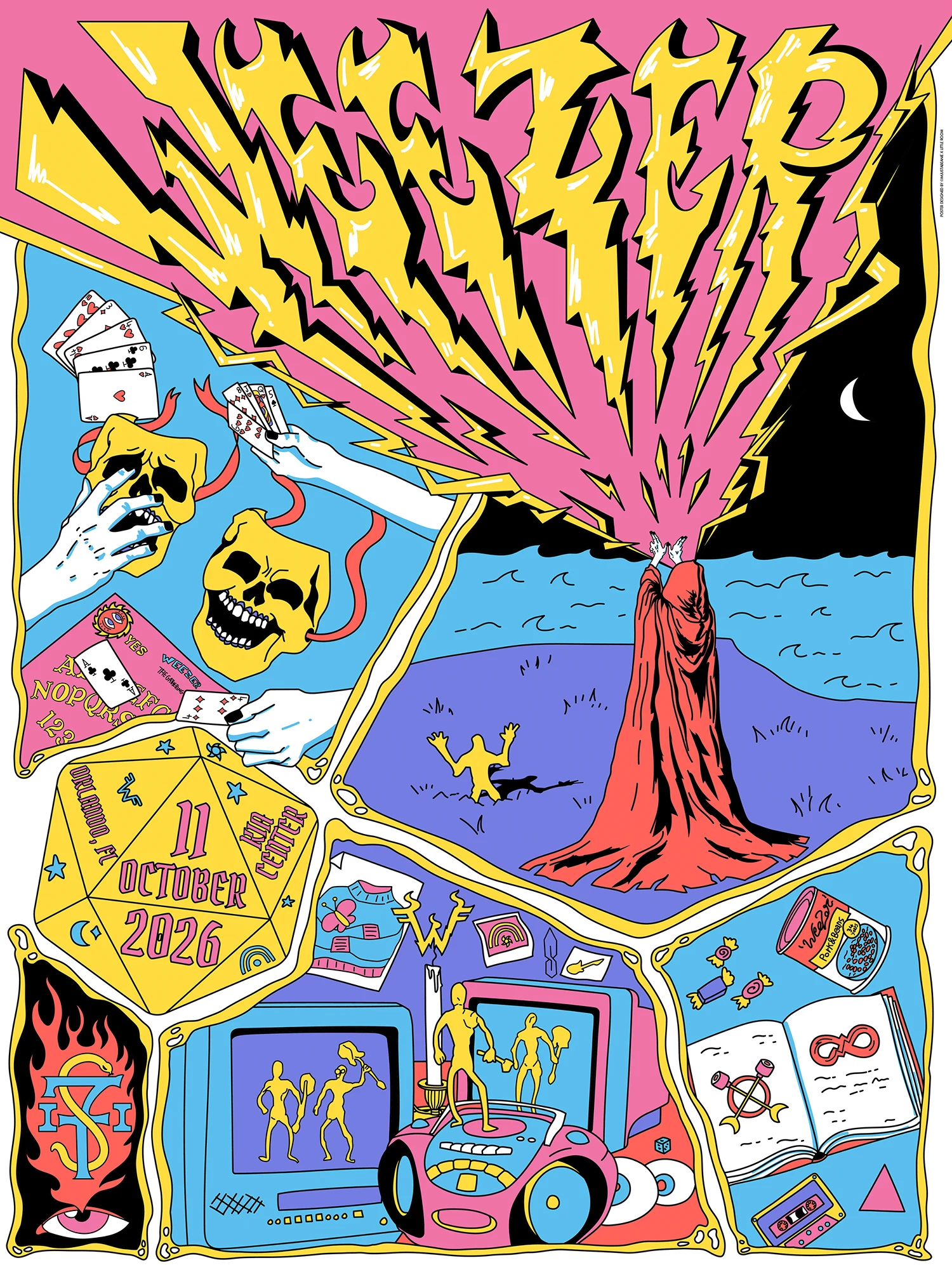 Weezer gig poster