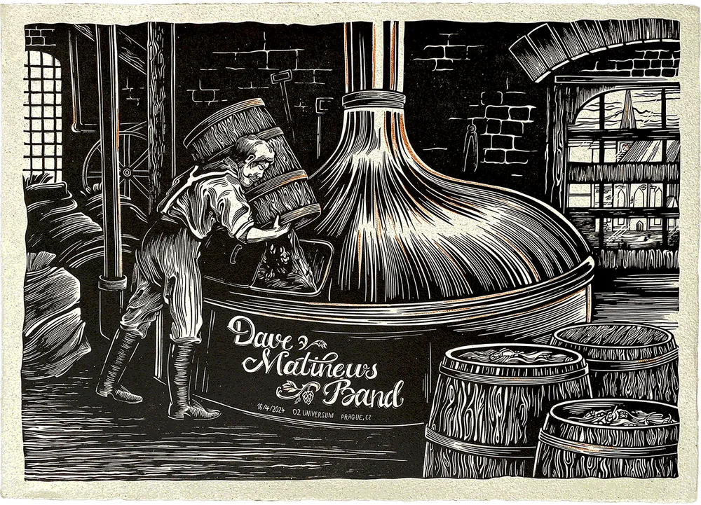 Dave Matthews Band gig poster