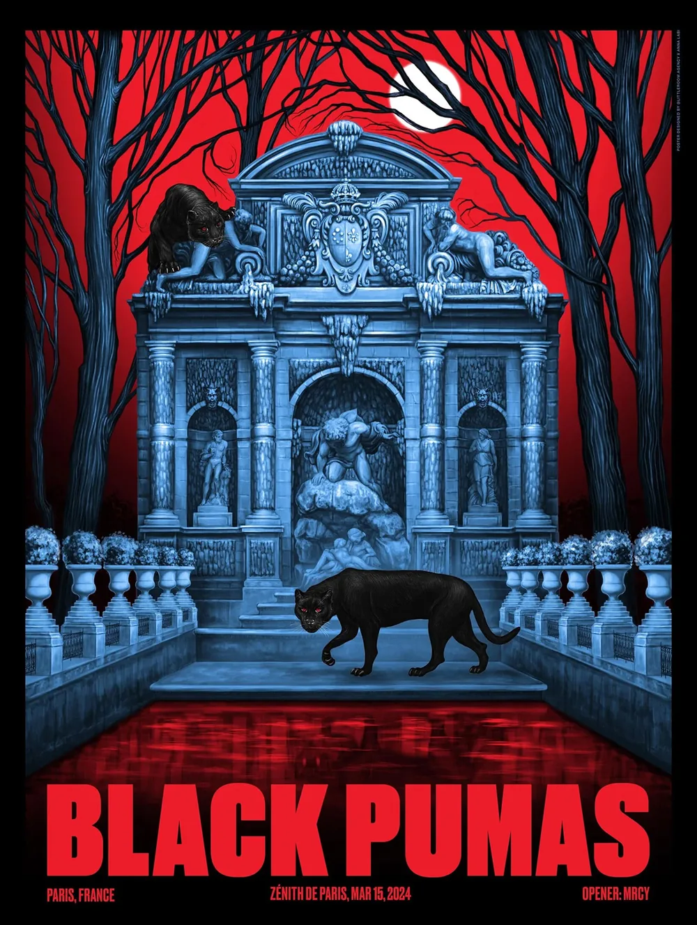 Black Pumas gig poster