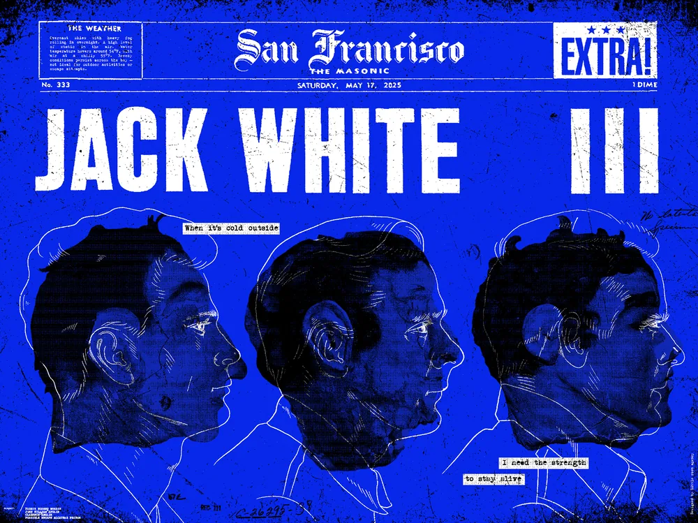 Jack White, San Francisco gig poster