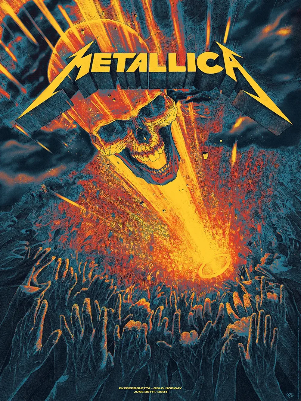 Metallica, Oslo gig poster