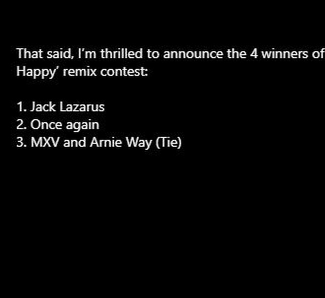 Arnie Way: Placed in Eric Luttrell's “Make U Happy” remix contest