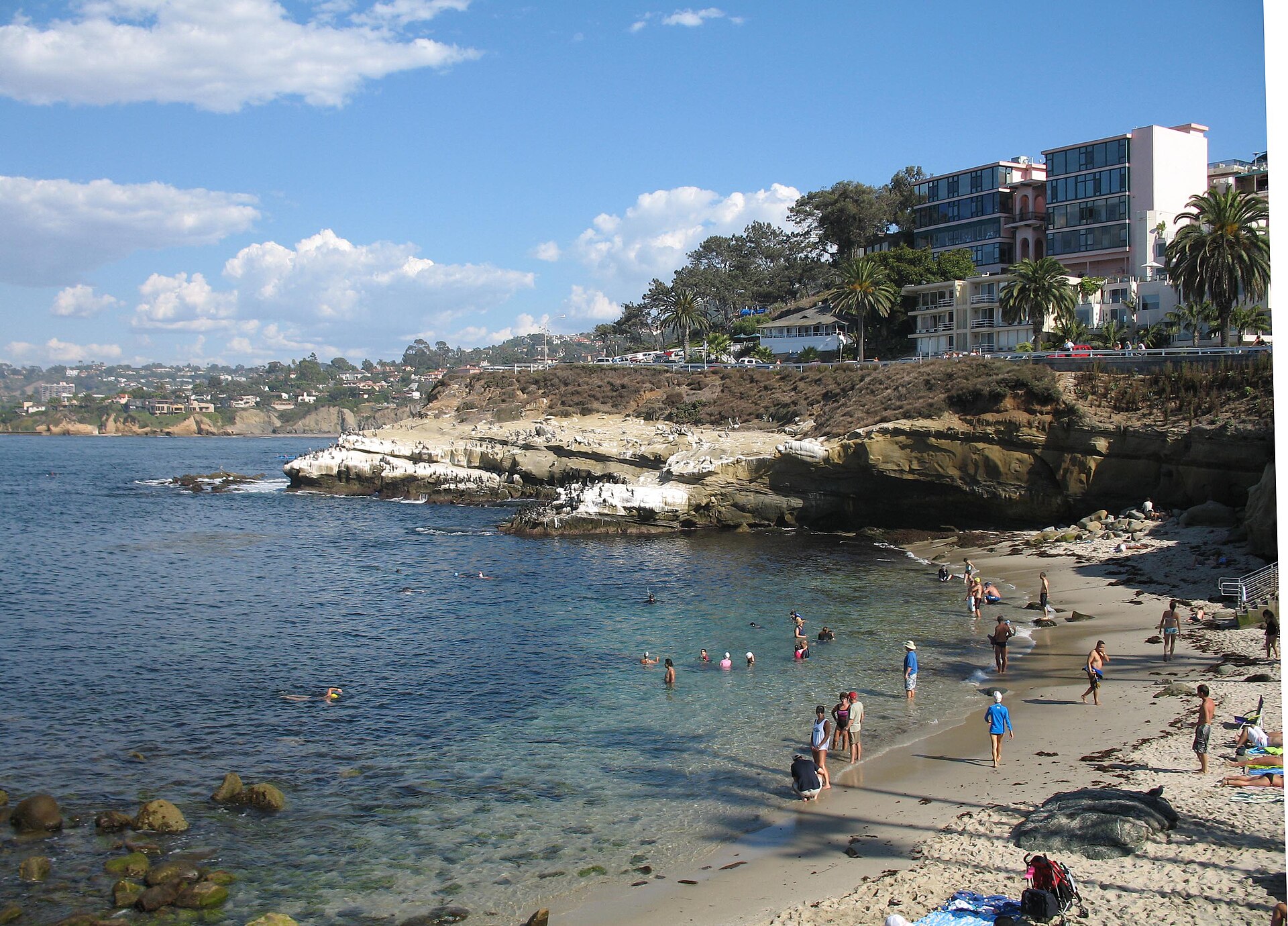 La Jolla Cove and its beach from the south