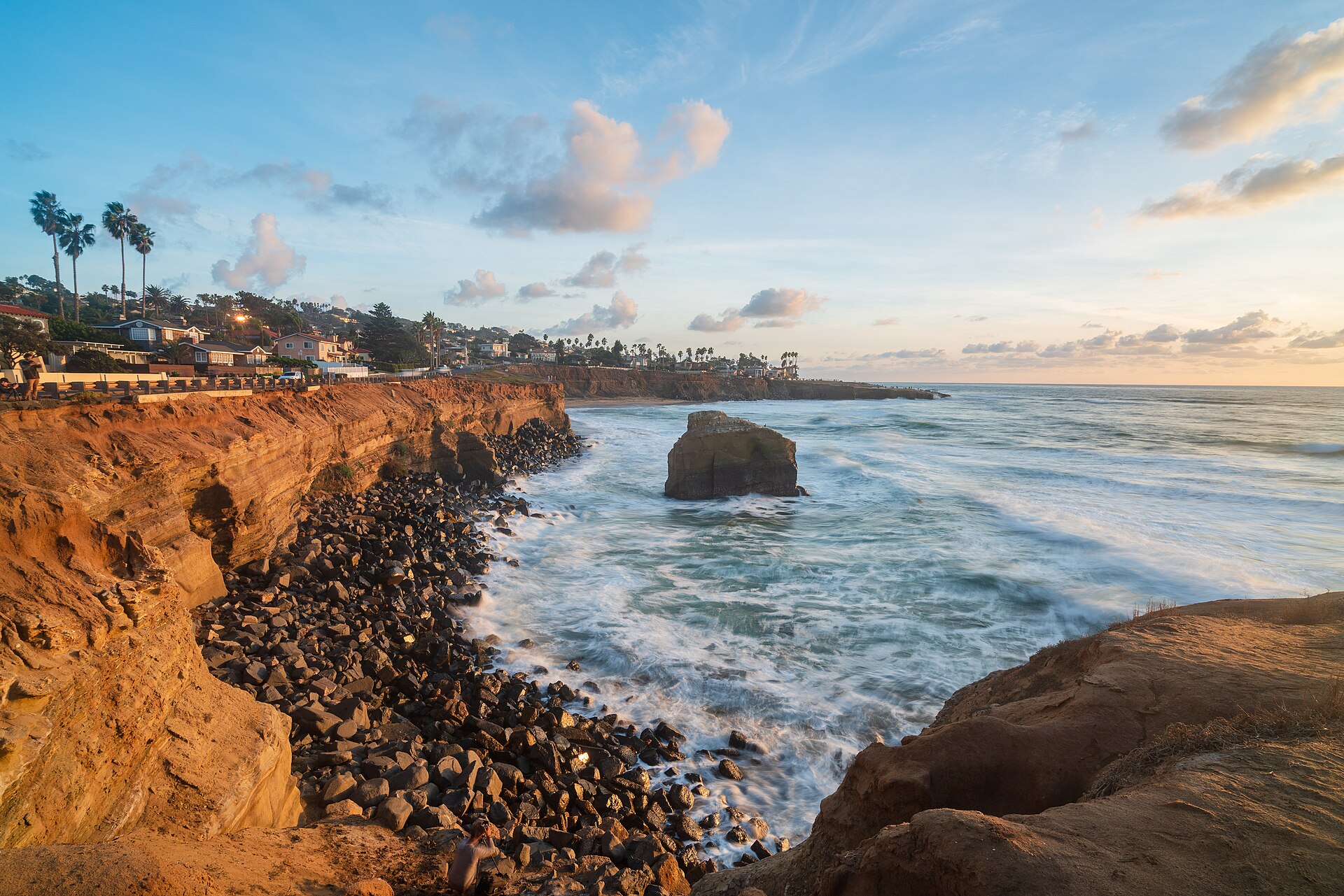 Sunset Cliffs on the Point Loma coast, San Diego