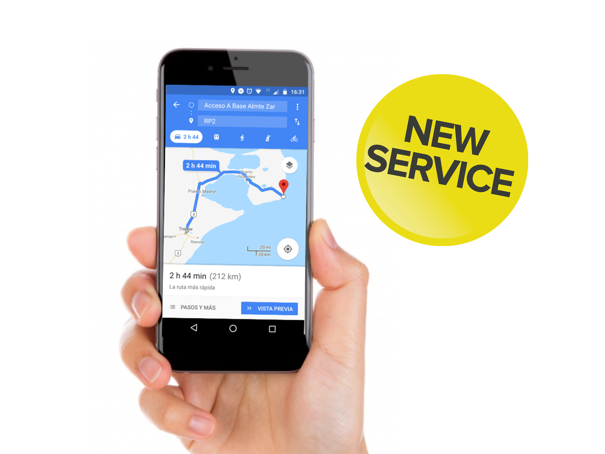 Self Drives with Smartphone Navigation