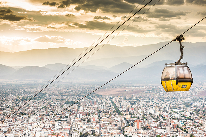 Salta City from San Bernardo Hill.