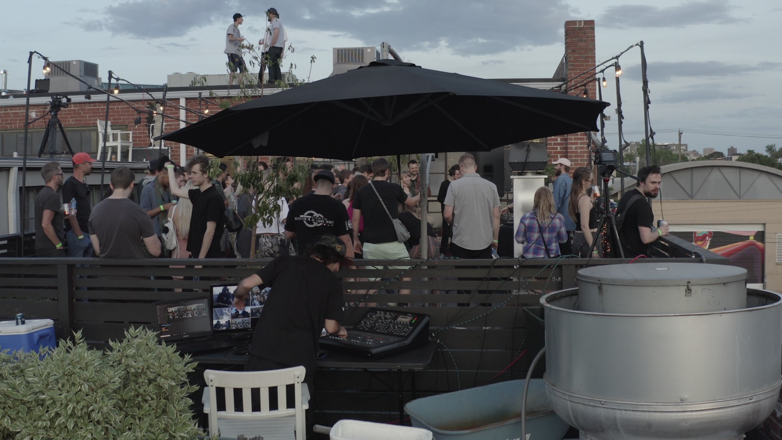 Nick on a rooftop