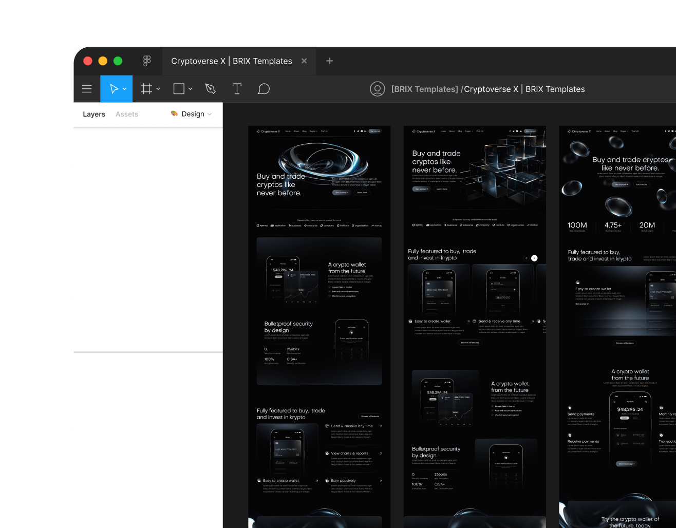 Cryptoverse X - Figma File Included - Crypto Webflow Template