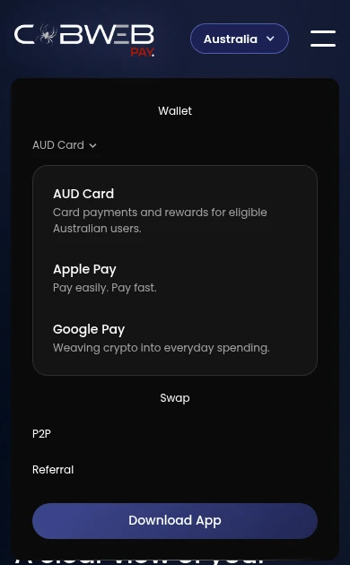 Header AU mobile menu open at 390px