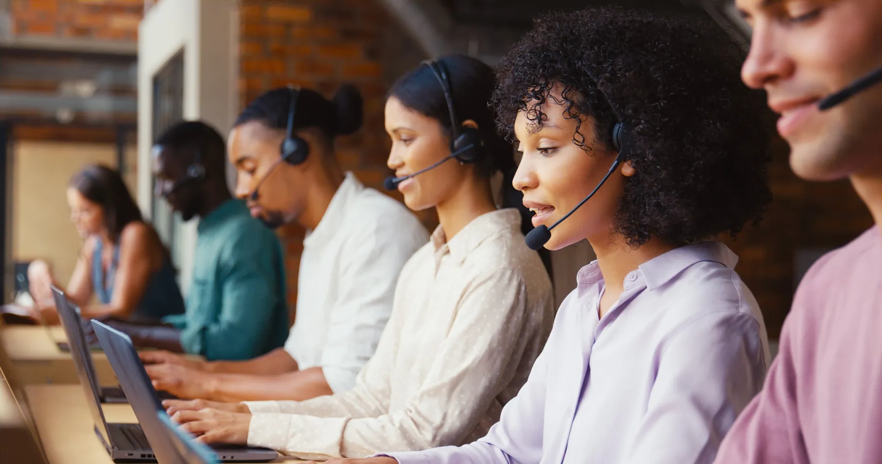 Encore team reviewing Medicare program performance together