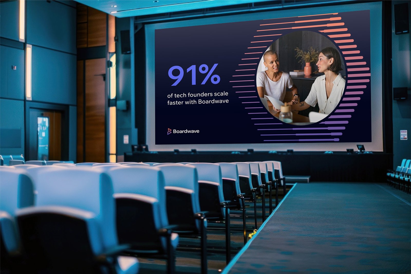 Boardwave brand at a live event