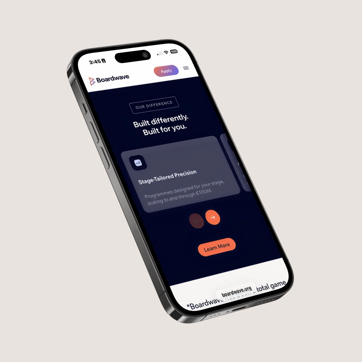 Boardwave mobile app screens