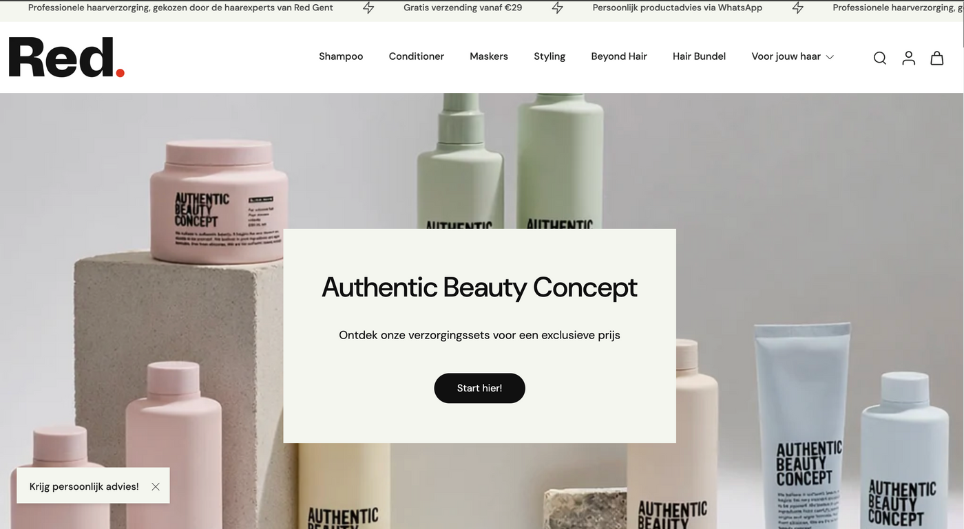 Webshop van MOOIHAAR
