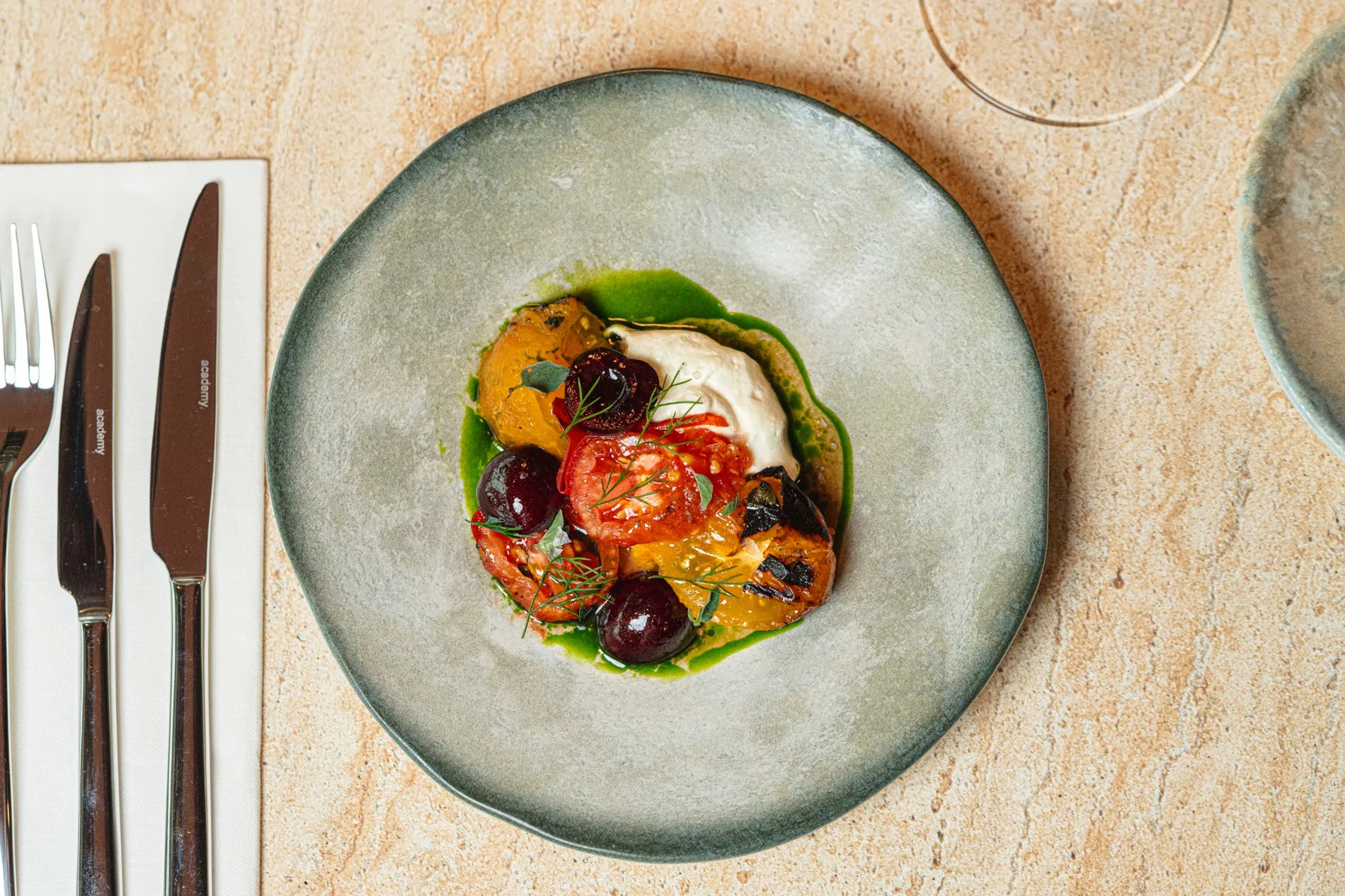 A plated dish at Bazaar