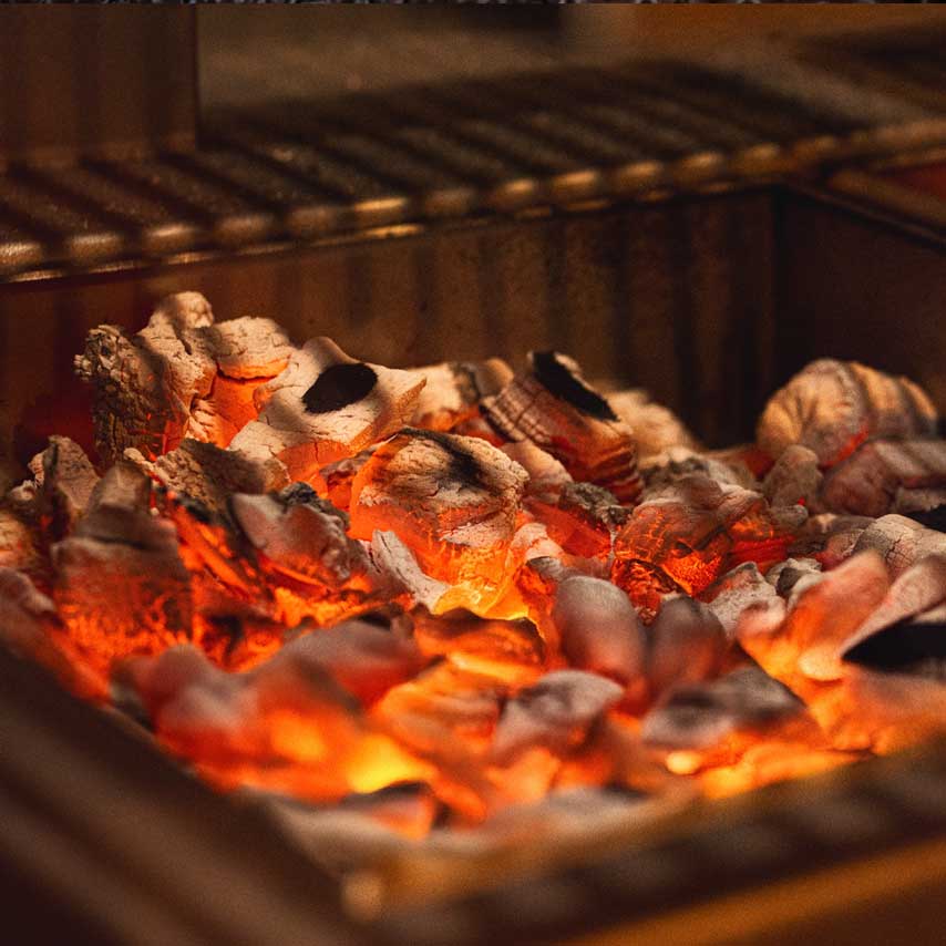 Charcoal and fire cooking on the Josper at Bazaar