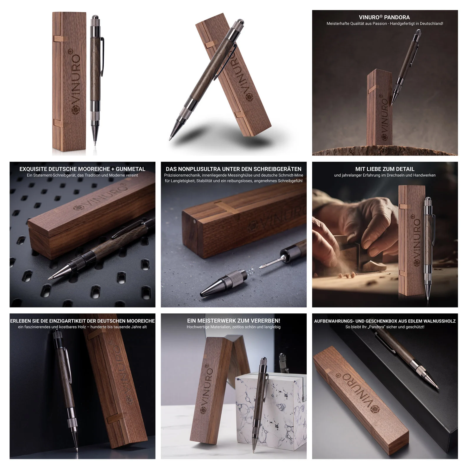 Schreibgeräte · Holz & Präzision – Amazon-Listing & A+ Content von Profi-Bilder