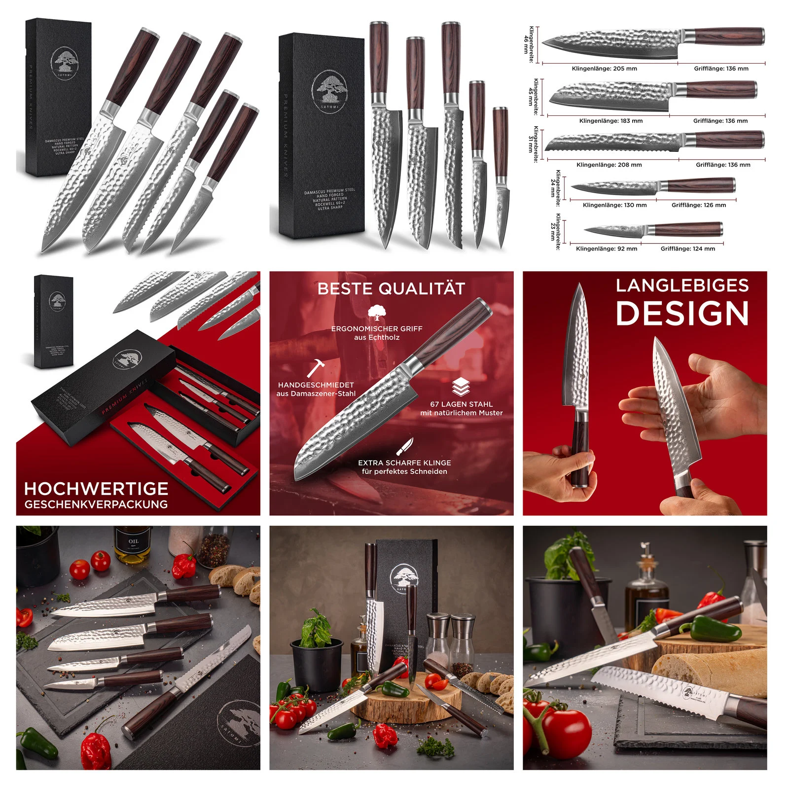 Küchenmesser · Klare Kontraste – Amazon-Listing & A+ Content von Profi-Bilder