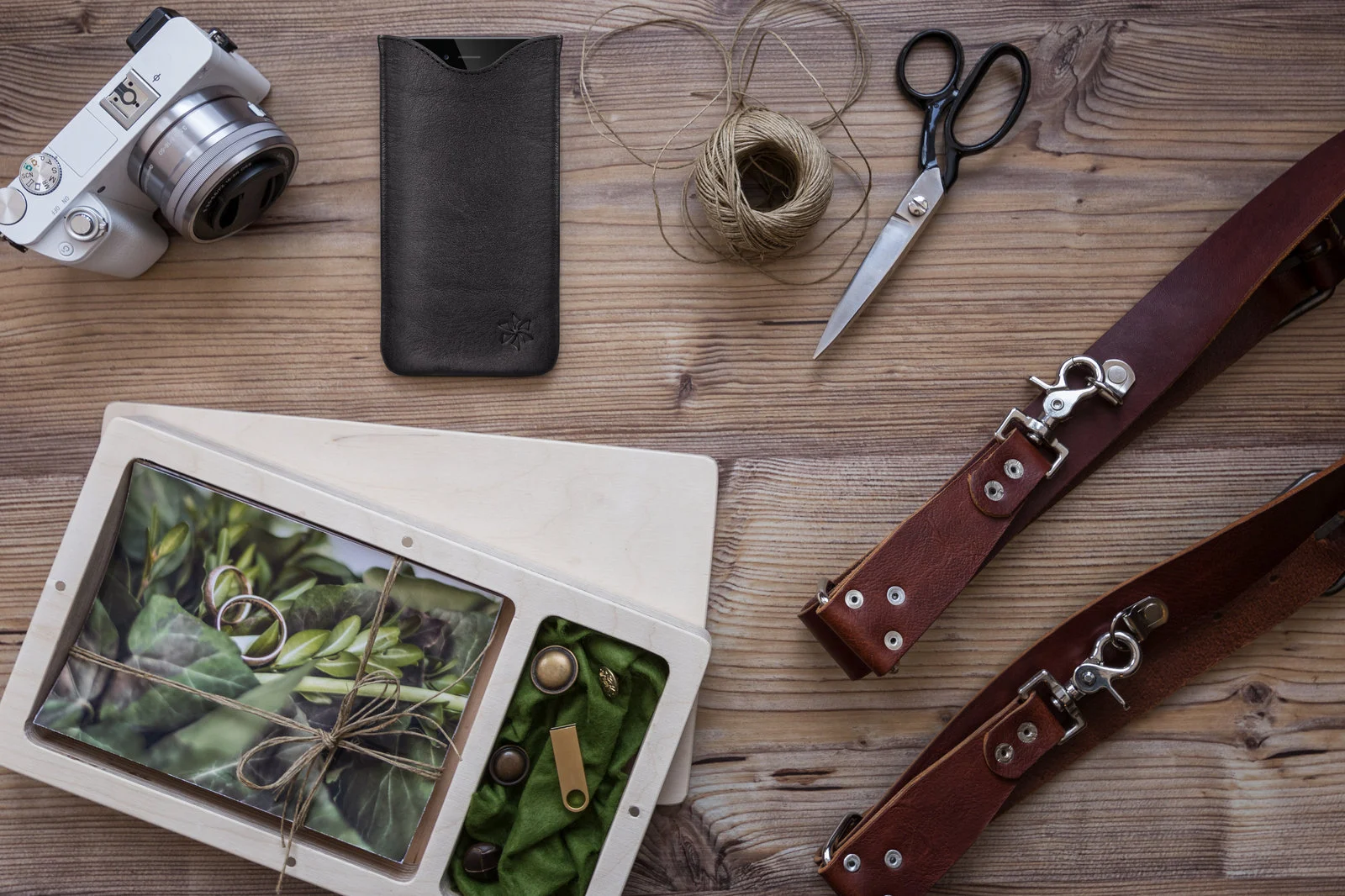 Flatlay-Fotografie von Profi-Bilder
