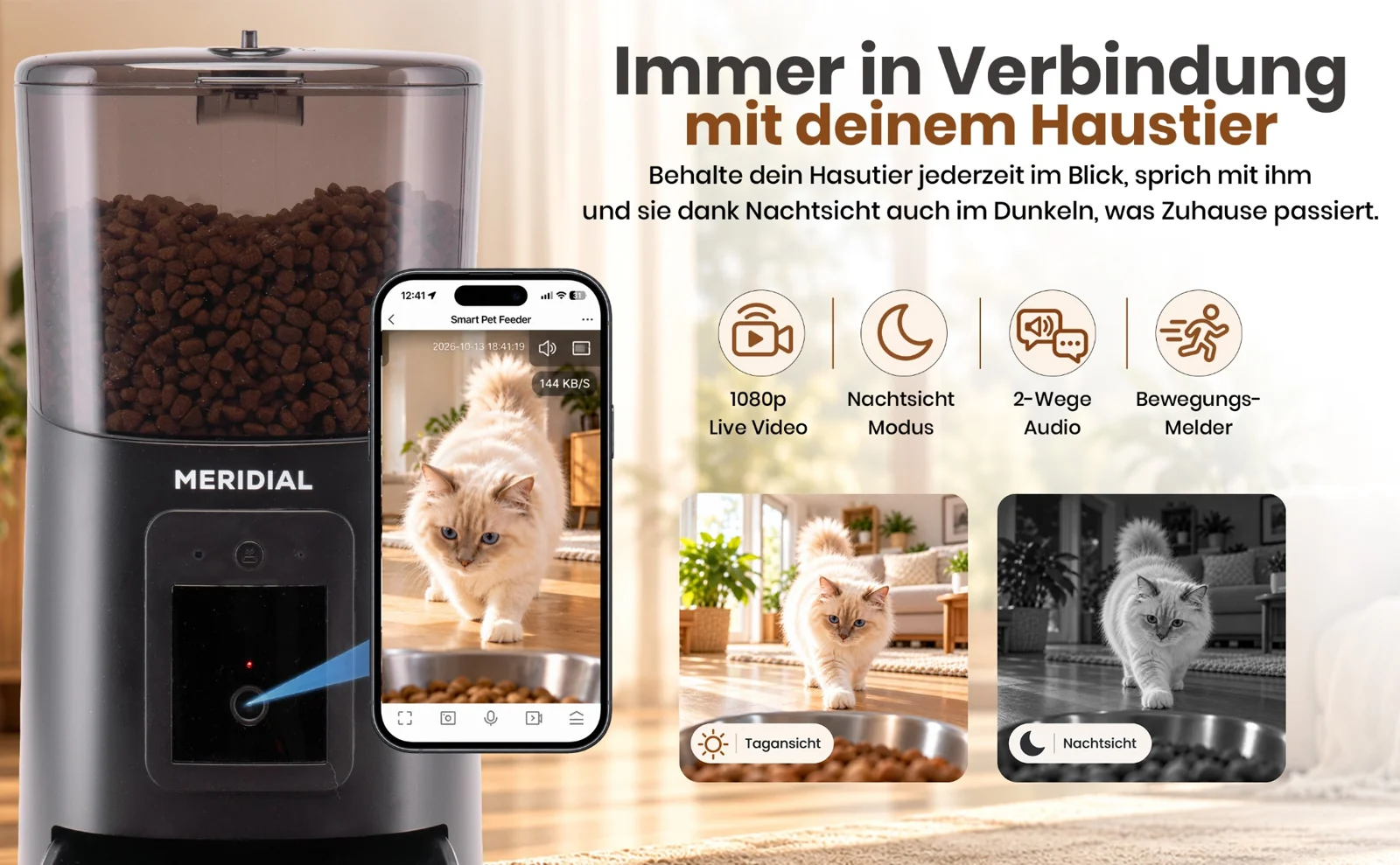 Meridial Futterautomat – A+ Modul 2: In Verbindung bleiben