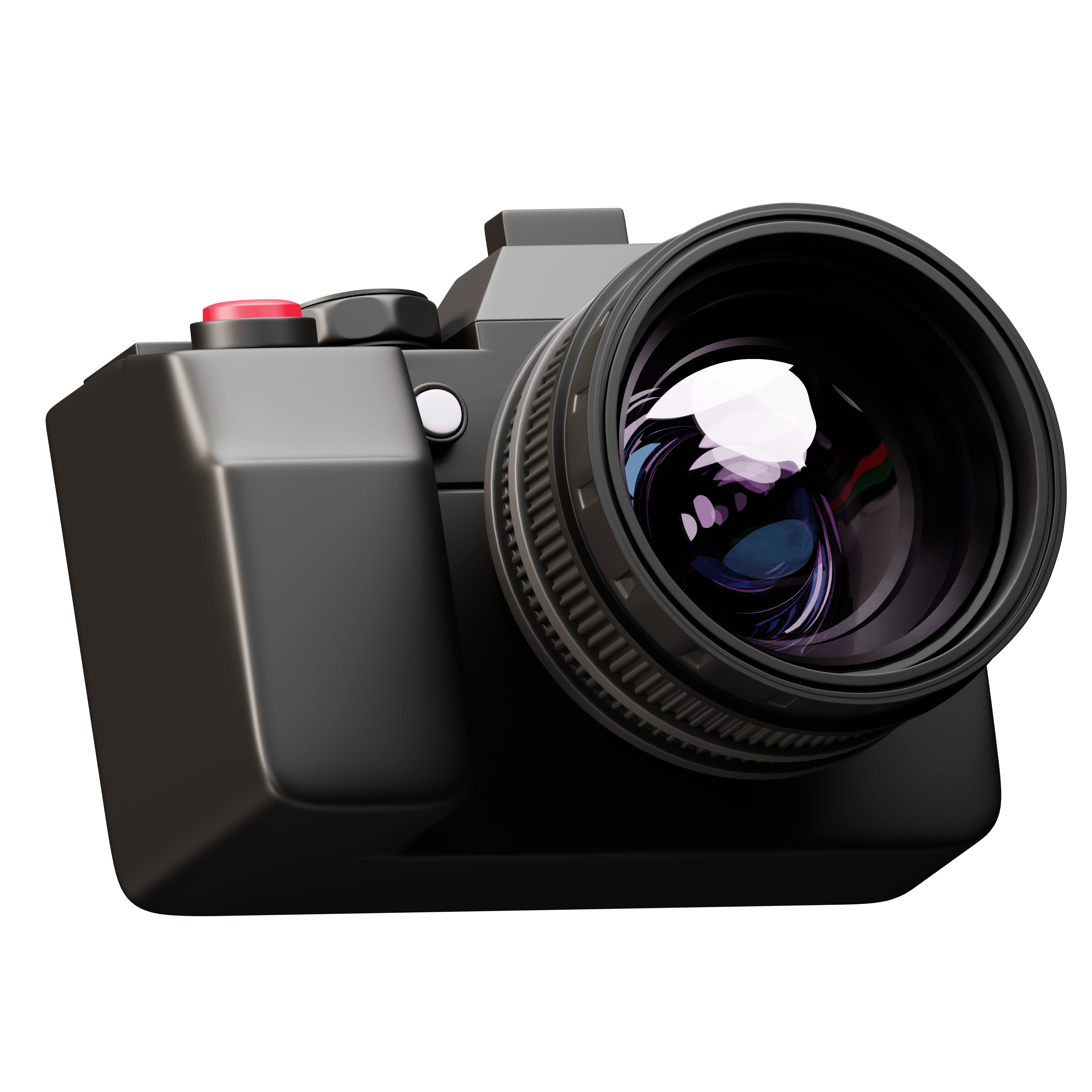 3D icon of a digital camera