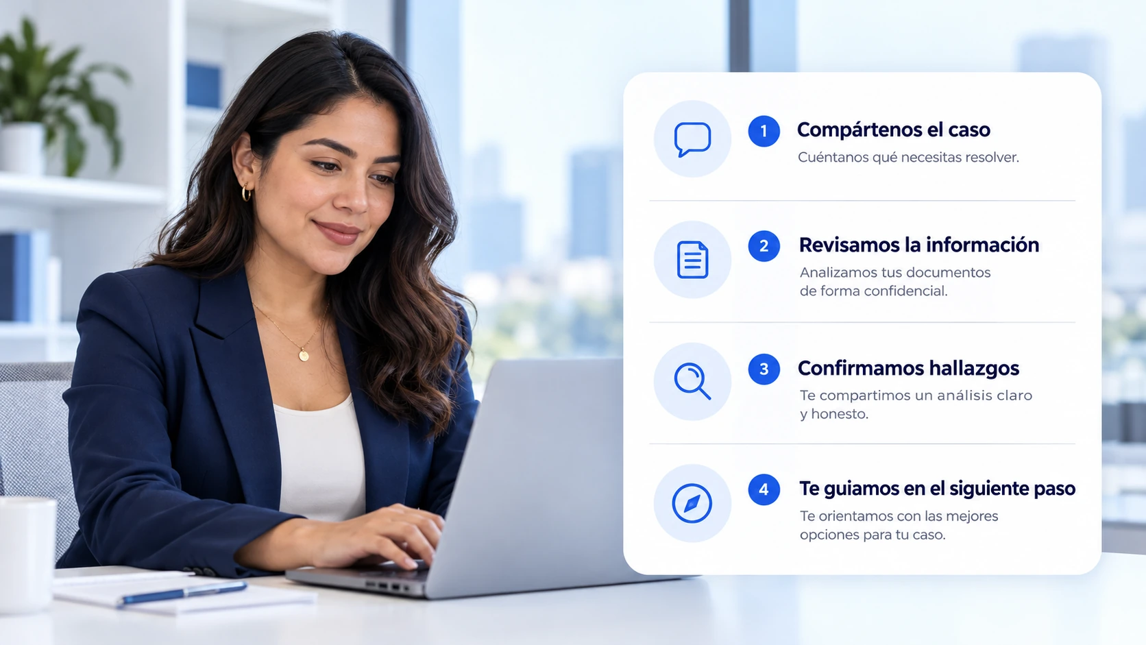 Pasos conceptuales para iniciar la revisión de un sitio sospechoso