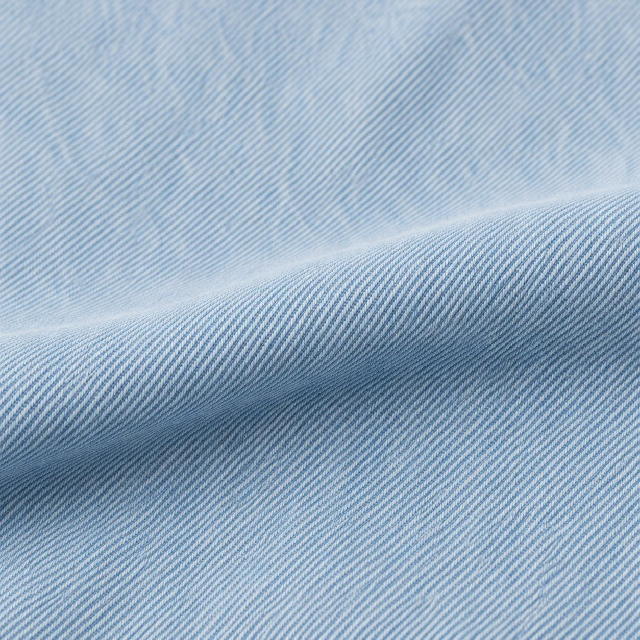 Evenly lightened pale blue denim (illustrative)