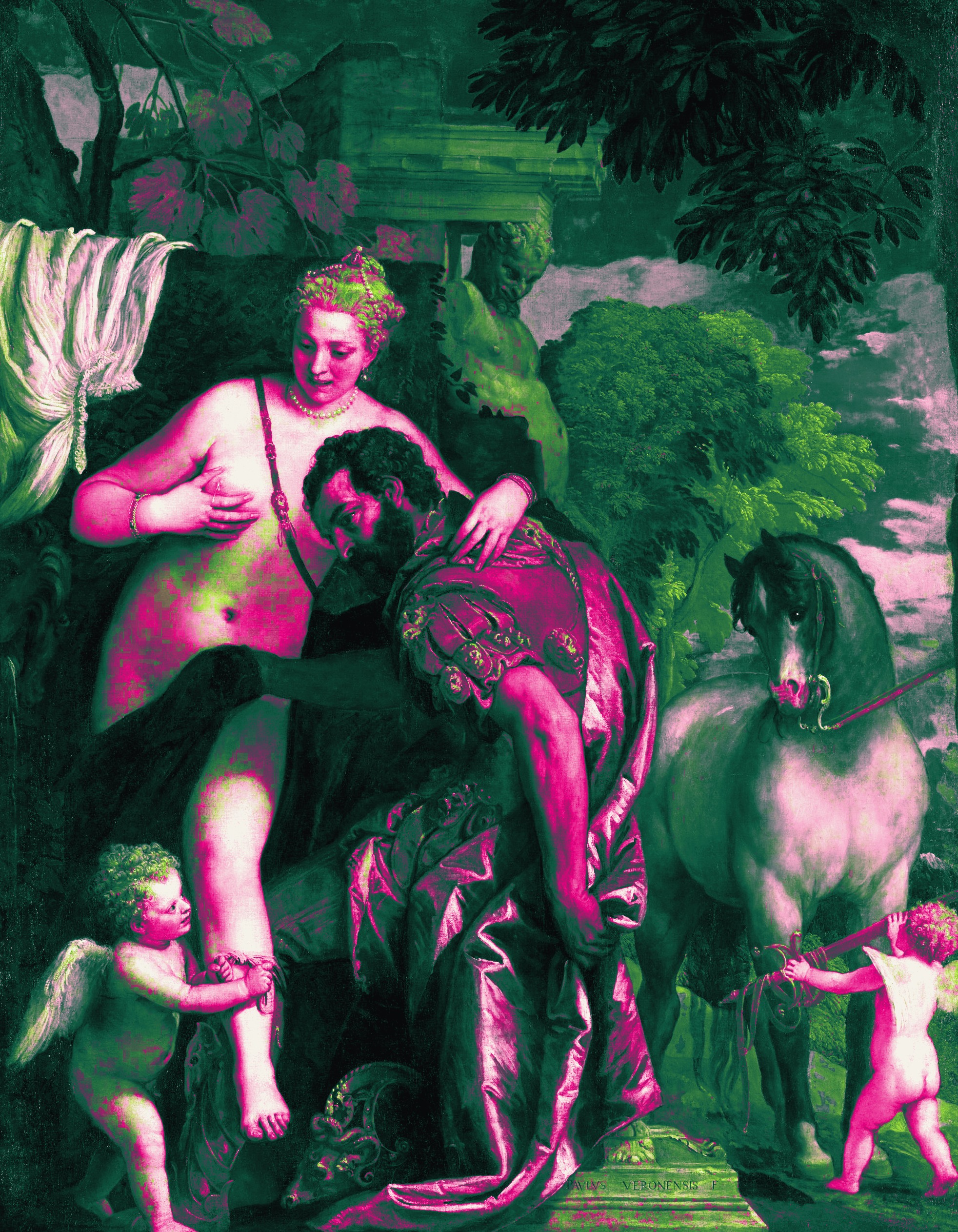 Painting of Mars and Venus (nudity)