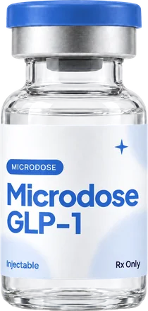 Microdose GLP-1 injectable vial